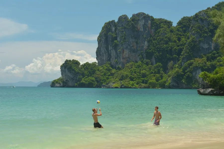 La playa de Ao Nang, Krabi