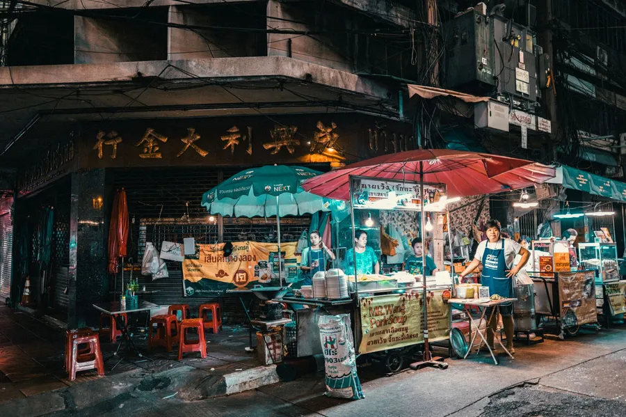 Mercado callejero en Bangkok