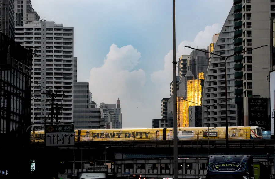 Panorámica del barrio de Sukhumvit, Bangkok