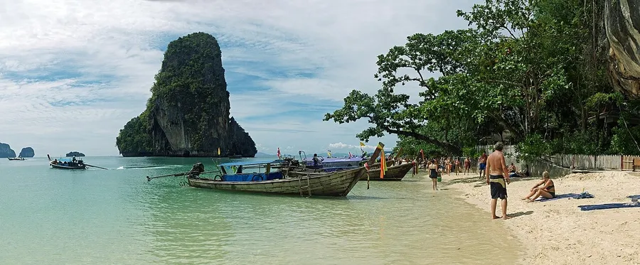 Vista de Phra Nang Beach en Krabi