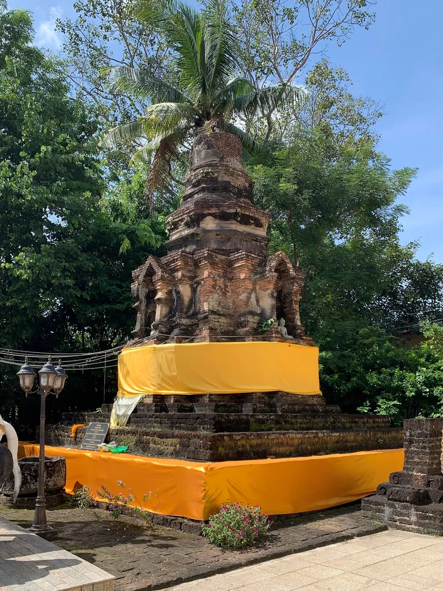 Vista de Wat Doi Ngam Muang en Chiang Rai