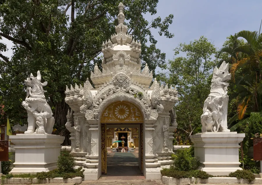 Vista de Wat Phra Singh de Chiang Rai en Chiang Rai
